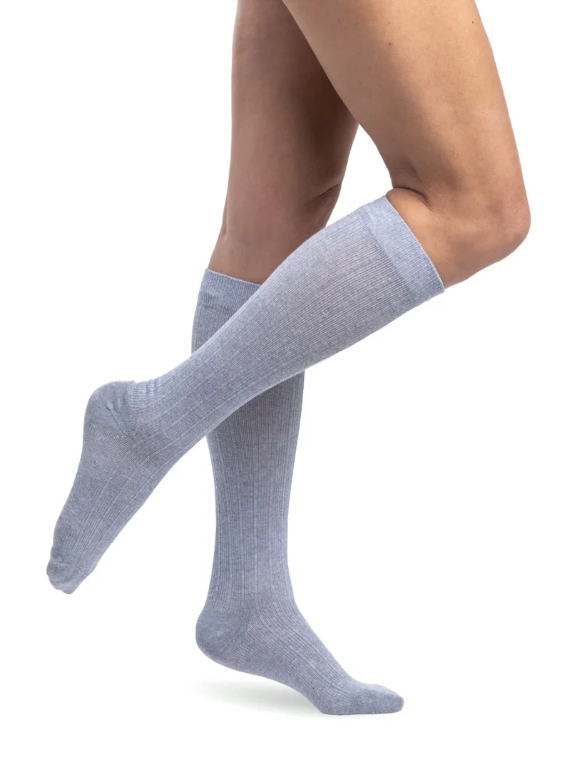 Linen (153) Calf 15-20mmHg Womens Compression Stockings By Sigvaris - Image 3